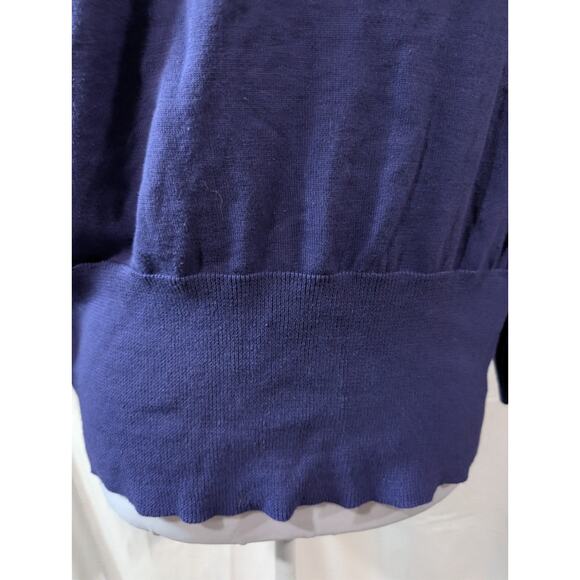 CAbi Purple Button Down Classic Lightweight Cardigan Sweater Women's Size XL EUC - Picture 6 of 13